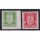 ALEMANIA OCUPACION EN LAS ISLAS DEL CANAL JERSEY 1941 MICHEL 1U/2U SERIE COMPLETA NUEVAS CON GOMA VARIEDAD SIN DENTAR (PRECIO PARA MINT 1.200 EUROS) RARISIMAS